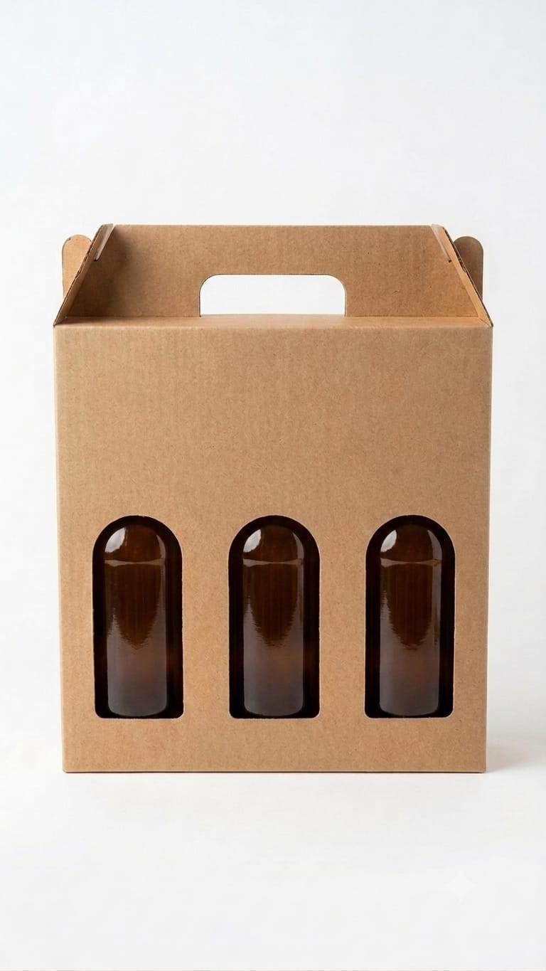 Caixa para Cerveja Artesanal 3 Garrafas